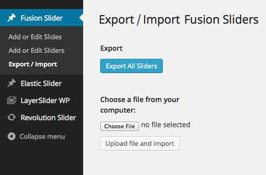 Slider Info Page
